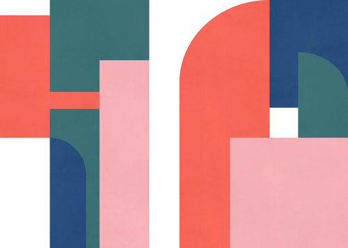 Fototapete Geometric Colours 350x250cm FLX7 032 | Yourdecoration.at