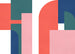 Fototapete Geometric Colours 350x250cm FLX7 032 | Yourdecoration.at