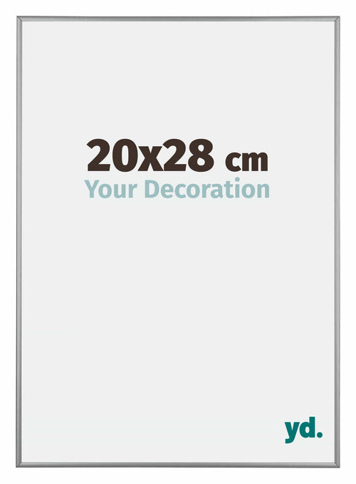Kent Aluminium Bilderrahmen 20x28cm Platin Vorne Messe | Yourdecoration.at