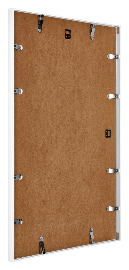 Kent Aluminium Bilderrahmen 20x28cm Weiss Hochglanz Ruckseite Schrag | Yourdecoration.at