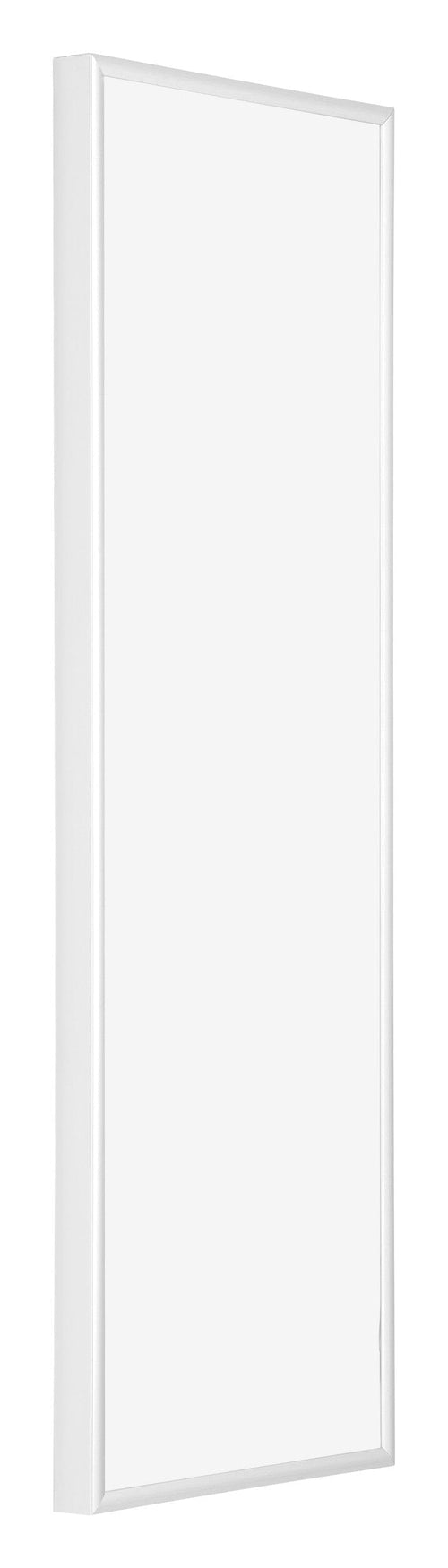 Kent Aluminium Bilderrahmen 25x75cm Weiss Hochglanz Vorne Schrag | Yourdecoration.at