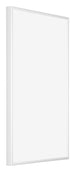 Kent Aluminium Bilderrahmen 30x50cm Weiss Hochglanz Vorne Schrag | Yourdecoration.at