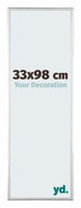 Kent Aluminium Bilderrahmen 33x98cm Silber Hochglanz Vorne Messe | Yourdecoration.at