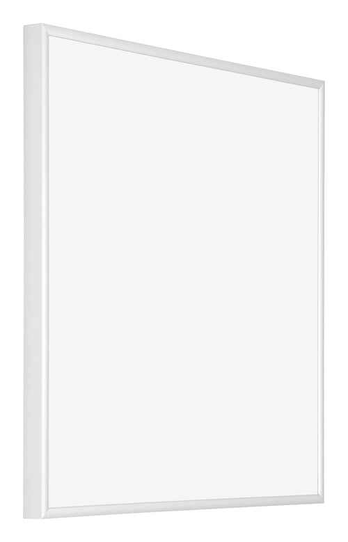 Kent Aluminium Bilderrahmen 35x35cm Weiss Hochglanz Vorne Schrag | Yourdecoration.at