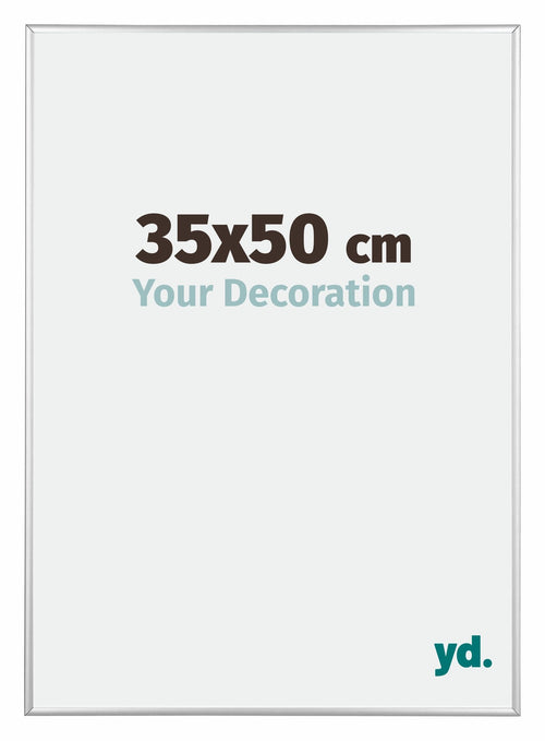 Kent Aluminium Bilderrahmen 35x50cm Silber Hochglanz Vorne Messe | Yourdecoration.at