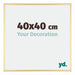 Kent Aluminium Bilderrahmen 40x40cm Gold Vorne Messe | Yourdecoration.at