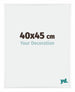 Kent Aluminium Bilderrahmen 40x45cm Weiss Hochglanz Vorne Messe | Yourdecoration.at