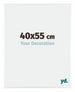 Kent Aluminium Bilderrahmen 40x55cm Weiss Hochglanz Vorne Messe | Yourdecoration.at