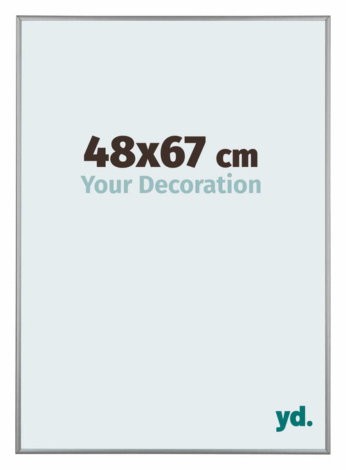Kent Aluminium Bilderrahmen 48x67cm Platin Vorne Messe | Yourdecoration.at