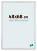 Kent Aluminium Bilderrahmen 48x68cm Platin Vorne Messe | Yourdecoration.at