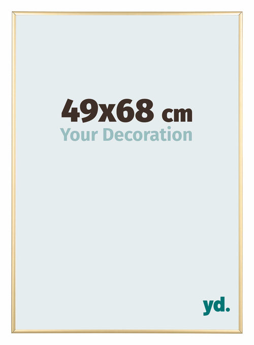 Kent Aluminium Bilderrahmen 49x68cm Gold Vorne Messe | Yourdecoration.at