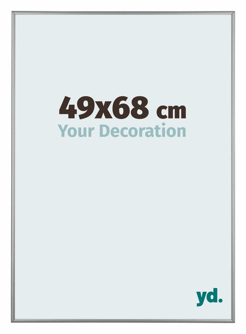 Kent Aluminium Bilderrahmen 49x68cm Platin Vorne Messe | Yourdecoration.at