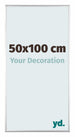Kent Aluminium Bilderrahmen 50x100cm Silber Hochglanz Vorne Messe | Yourdecoration.at