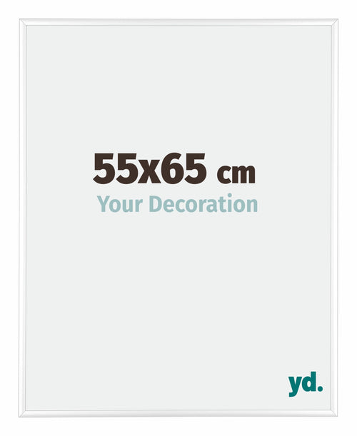 Kent Aluminium Bilderrahmen 55x65cm Weiss Hochglanz Vorne Messe | Yourdecoration.at