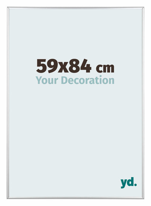 Kent Aluminium Bilderrahmen 59x84cm Silber Hochglanz Vorne Messe | Yourdecoration.at