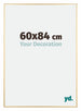 Kent Aluminium Bilderrahmen 60x84cm Gold Vorne Messe | Yourdecoration.at
