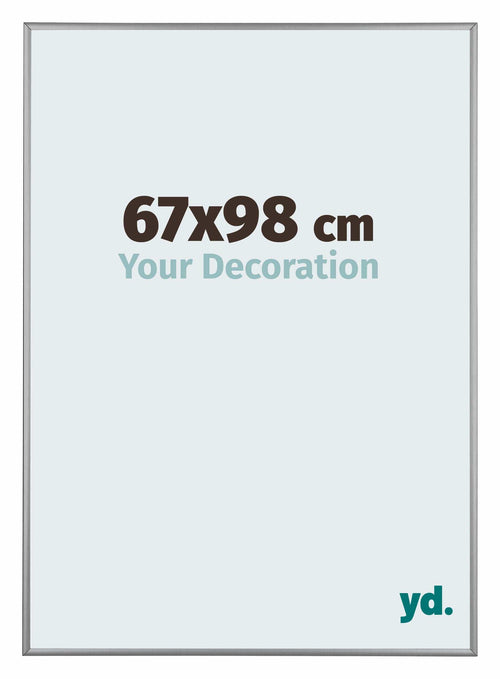 Kent Aluminium Bilderrahmen 67x98cm Platin Vorne Messe | Yourdecoration.at