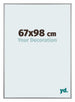 Kent Aluminium Bilderrahmen 67x98cm Platin Vorne Messe | Yourdecoration.at