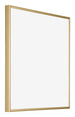 Kent Aluminium Bilderrahmen 70x70cm Gold Vorne Schrag | Yourdecoration.at