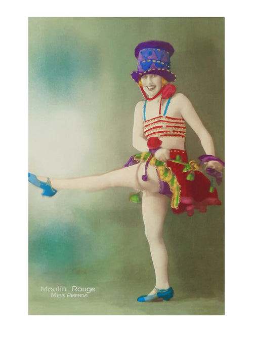 Kunstdruck - Moulin Rouge Miss Amenda 30x40cm