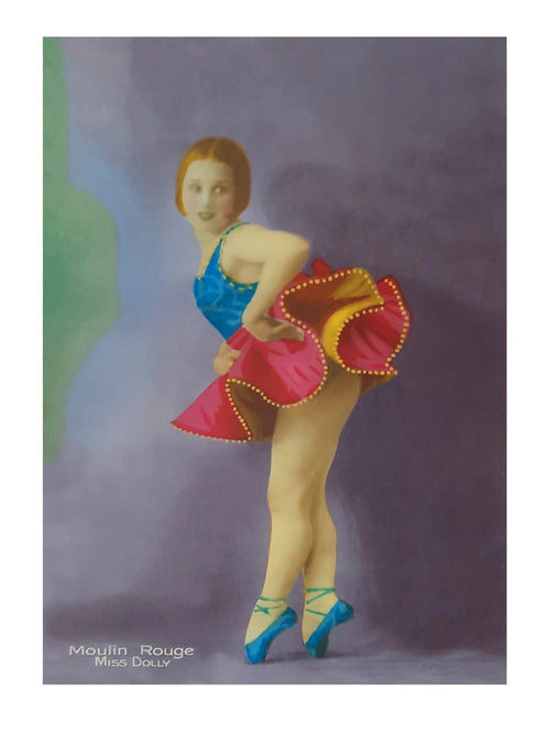 Kunstdruck - Moulin Rouge Miss Dolly 30x40cm