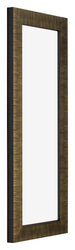 Leeds Holz Bilderrahmen 20x60cm Champagner Geburstet Vorne Schrag | Yourdecoration.at