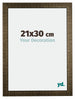 Leeds Holz Bilderrahmen 21x30cm Champagner Geburstet Vorne Messe | Yourdecoration.at