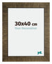 Leeds Holz Bilderrahmen 30x40cm Champagner Geburstet Vorne Messe | Yourdecoration.at