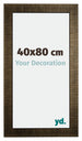 Leeds Holz Bilderrahmen 40x80cm Champagner Geburstet Vorne Messe | Yourdecoration.at