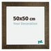 Leeds Holz Bilderrahmen 50x50cm Champagner Geburstet Vorne Messe | Yourdecoration.at