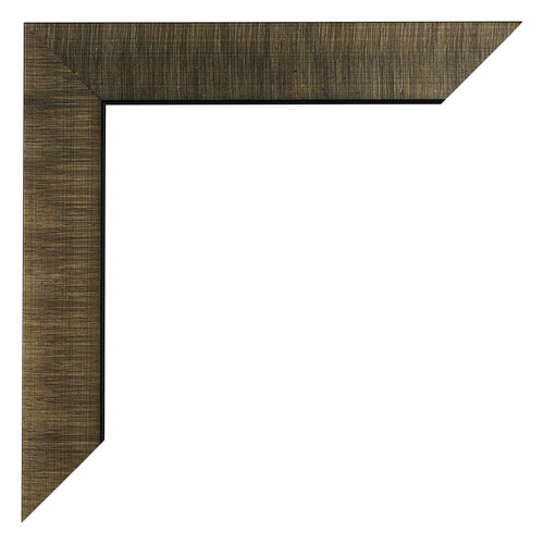 Leeds Holz Bilderrahmen 50x60cm Champagner Geburstet Detail Ecke | Yourdecoration.at