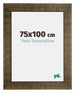 Leeds Holz Bilderrahmen 75x100cm Champagner Geburstet Vorne Messe | Yourdecoration.at