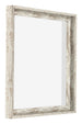Lyon MDF Schattenfugenrahmen 1 1 Weiss Vintage Vorne Schrag | Yourdecoration.at