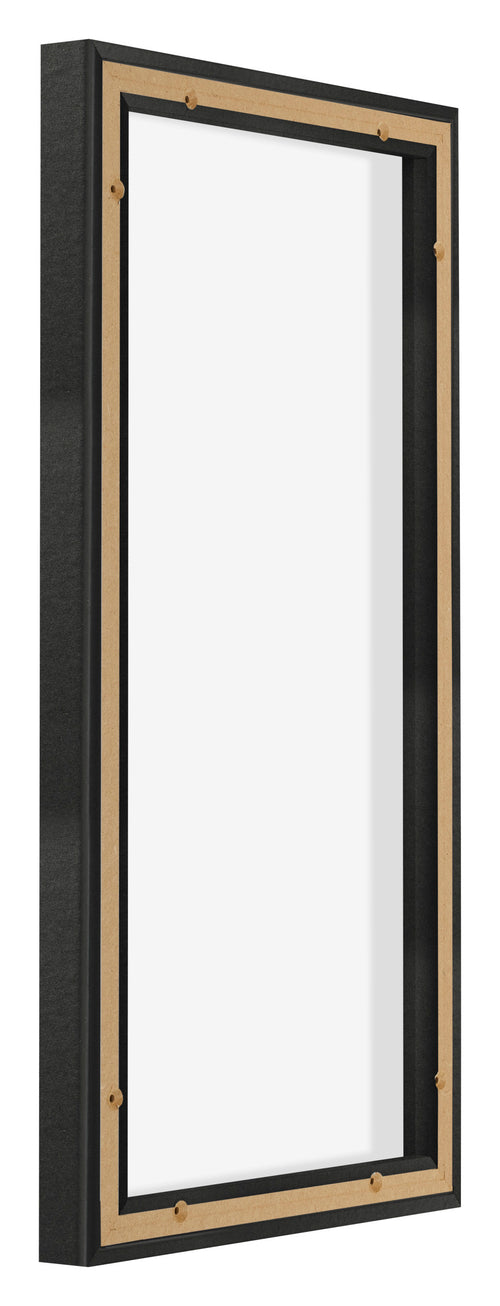 Lyon MDF Schattenfugenrahmen 1 2 Schwarz Matt Ruckseite Schrag | Yourdecoration.at