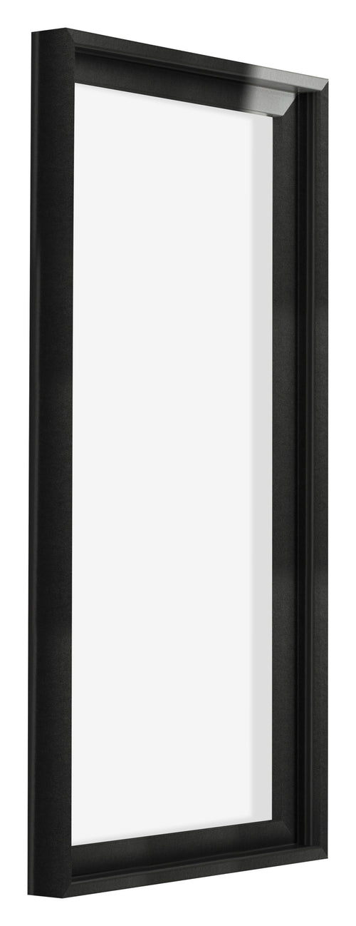 Lyon MDF Schattenfugenrahmen 1 2 Schwarz Matt Vorne Schrag | Yourdecoration.at