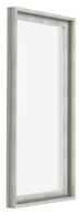 Lyon MDF Schattenfugenrahmen 1 2 Silber Matt Vorne Schrag | Yourdecoration.at