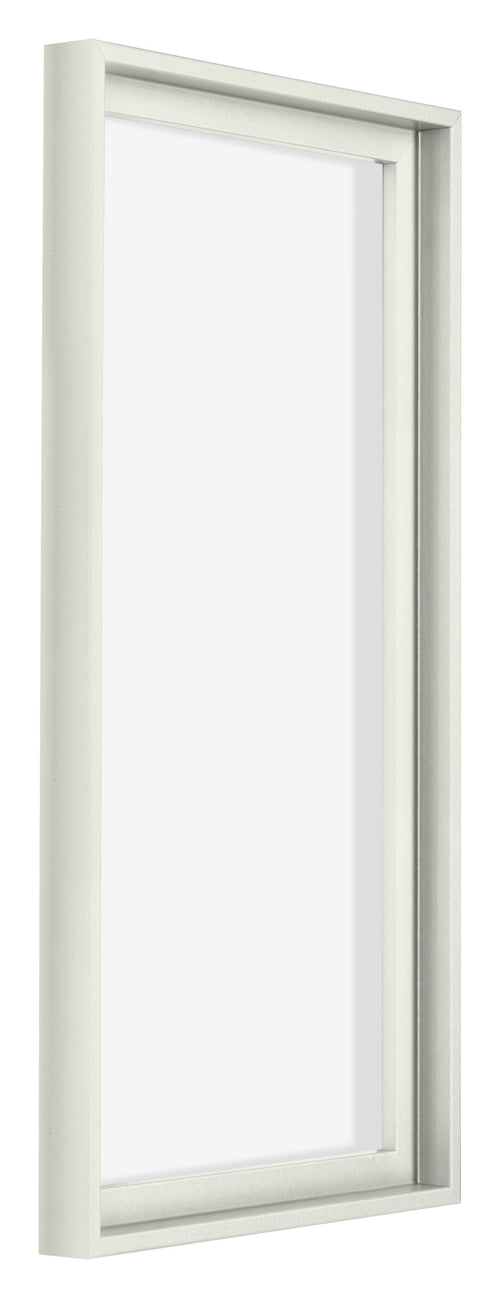 Lyon MDF Schattenfugenrahmen 1 2 Weiss Matt Vorne Schrag | Yourdecoration.at