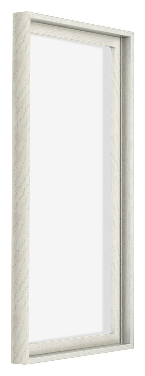 Lyon MDF Schattenfugenrahmen 1 2 White Wash Vorne Schrag | Yourdecoration.at