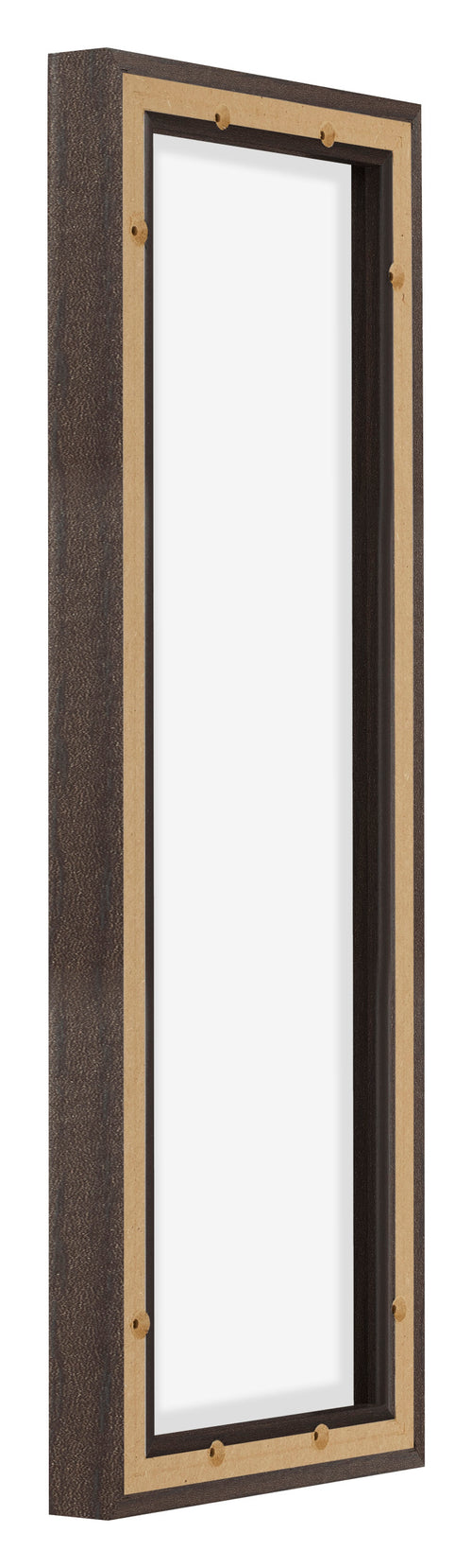 Lyon MDF Schattenfugenrahmen 1 3 Eiche Dunkel Ruckseite Schrag | Yourdecoration.at