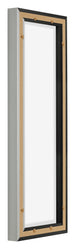 Lyon MDF Schattenfugenrahmen 1 3 Schwarz Matt Ruckseite Schrag | Yourdecoration.at