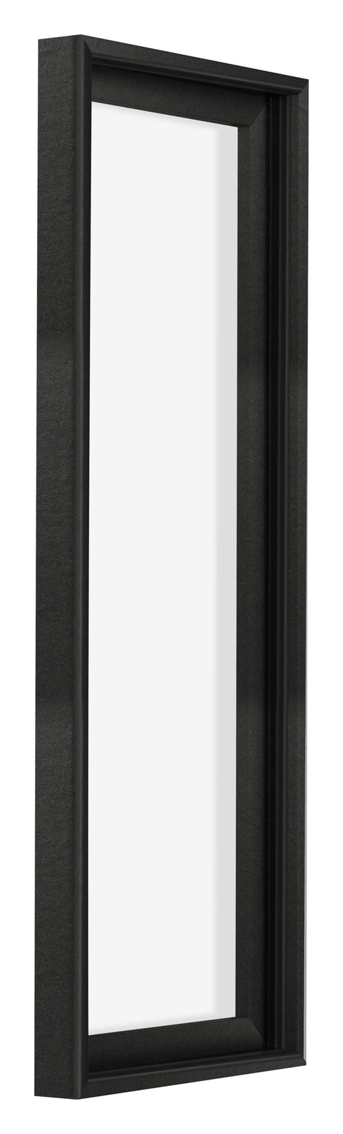 Lyon MDF Schattenfugenrahmen 1 3 Schwarz Matt Vorne Schrag | Yourdecoration.at