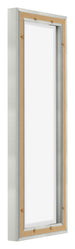 Lyon MDF Schattenfugenrahmen 1 3 Silber Matt Ruckseite Schrag | Yourdecoration.at