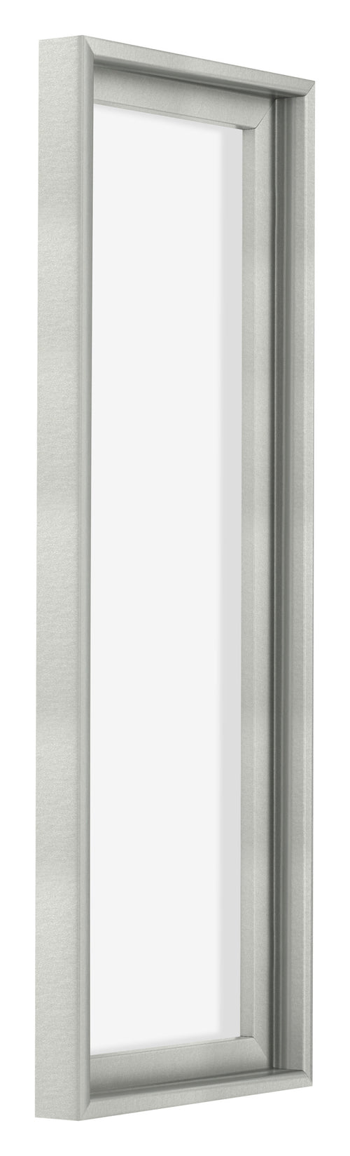 Lyon MDF Schattenfugenrahmen 1 3 Silber Matt Vorne Schrag | Yourdecoration.at