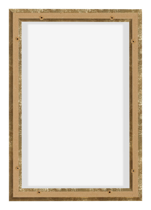 Lyon MDF Schattenfugenrahmen 2 3 Gold Antik Ruckseite | Yourdecoration.at
