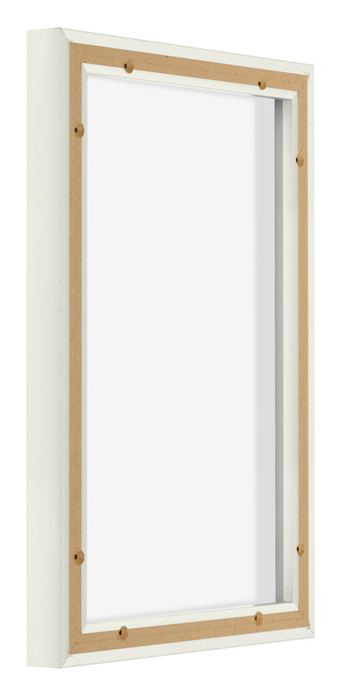 Lyon MDF Schattenfugenrahmen 2 3 Weiss Matt Ruckseite Schrag | Yourdecoration.at