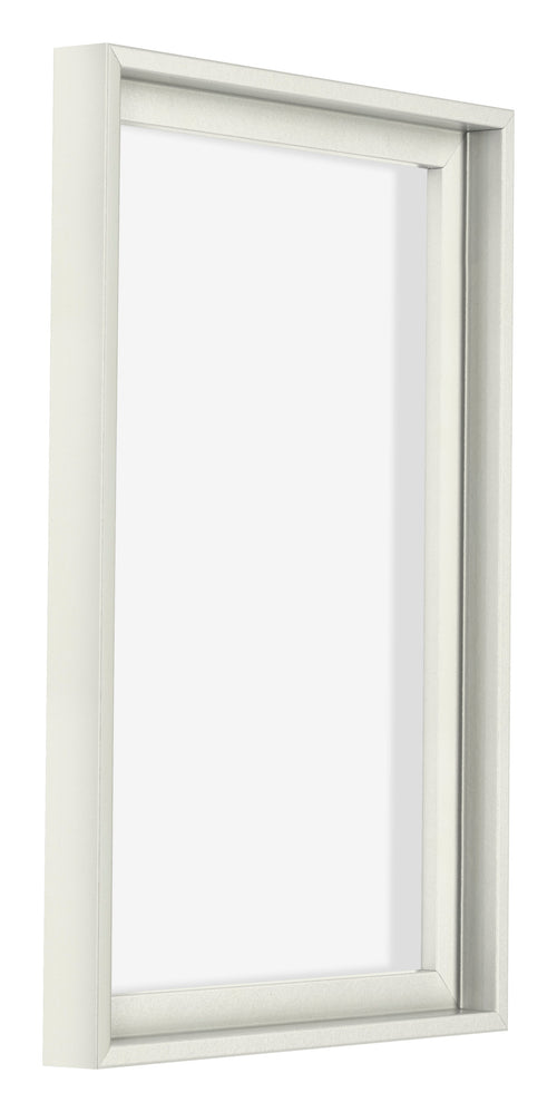 Lyon MDF Schattenfugenrahmen 2 3 Weiss Matt Vorne Schrag | Yourdecoration.at