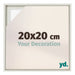 Lyon MDF Schattenfugenrahmen 20x20cm White Wash Vorne Messe | Yourdecoration.at