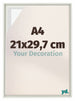 Lyon MDF Schattenfugenrahmen 21x29 7cm A4 Weiss Matt Vorne Messe | Yourdecoration.at