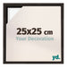 Lyon MDF Schattenfugenrahmen 25x25cm Eiche Dunkel Vorne Messe | Yourdecoration.at