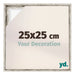 Lyon MDF Schattenfugenrahmen 25x25cm Weiss Vintage Vorne Messe | Yourdecoration.at